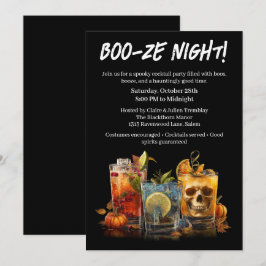 Halloween Cocktail Party | Booze Night Einladung