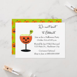 Halloween-Cocktail-Party Einladung