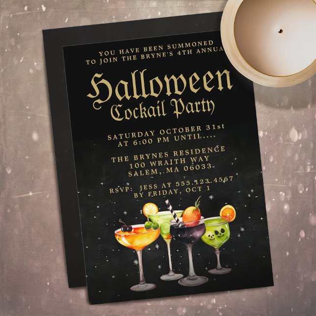 Halloween Cocktail Party Einladung (Von Creator hochgeladen)