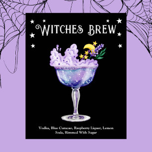 Halloween Cocktail Party Hexenrezepte Poster