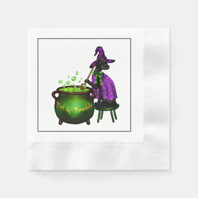 Halloween Cocktail Party Napkin Serviette (Vorderseite)