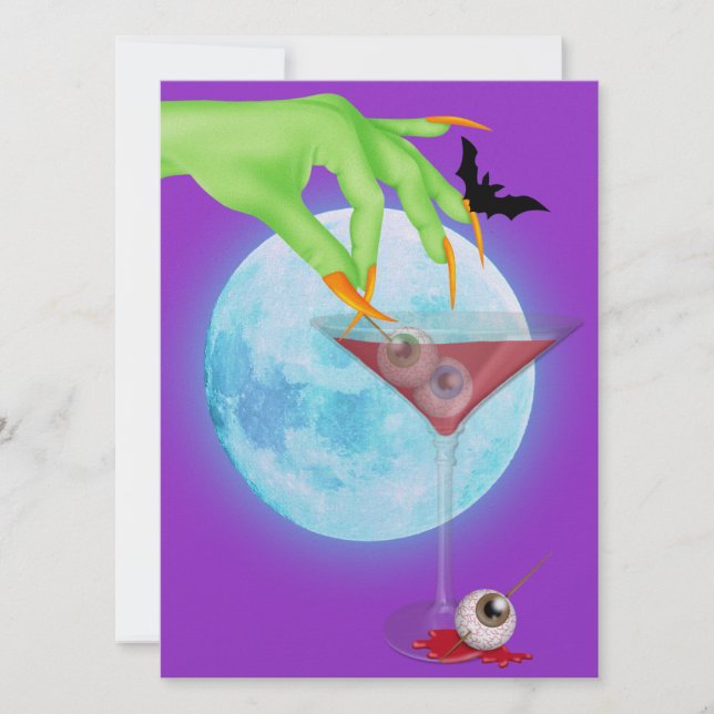 Halloween Cocktail - SRF Einladung (Vorderseite)