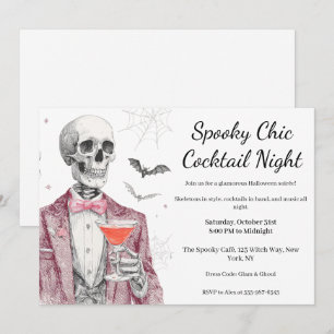 Halloween-Cocktailparty   Spuknacht im Chic-Stil Einladung