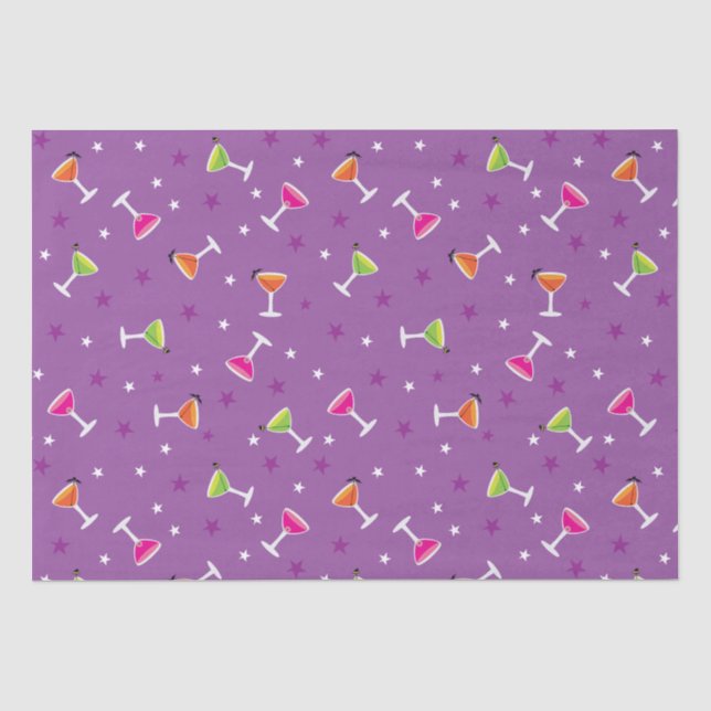 Halloween Cocktails Seidenpapier (Vorderseite)