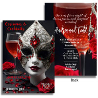 Halloween, Cocktails und Kostüme, Venezianische Ma