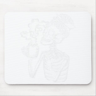 Halloween Coffee Drink Skelettlehrer Lazy Di Mousepad