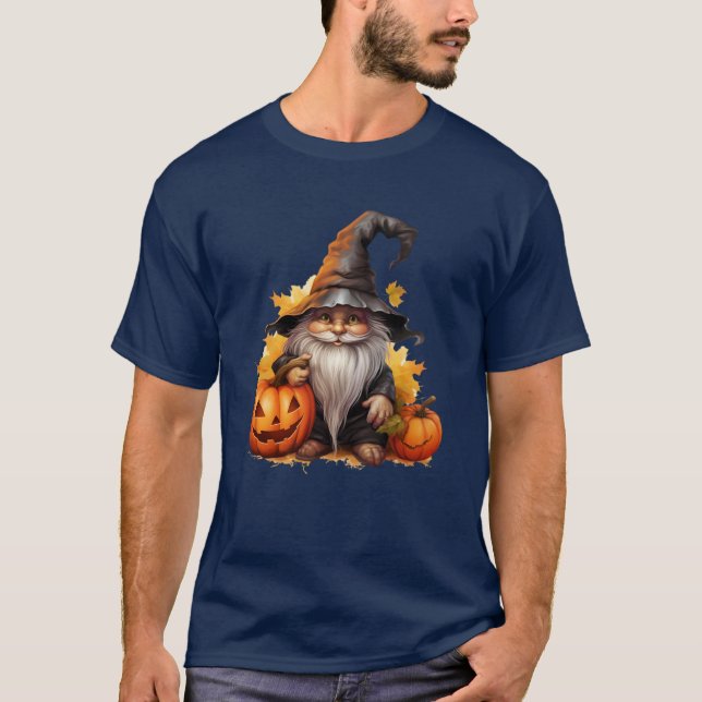 Halloween Collection - Charming Gnome Magie T-Shirt (Vorderseite)