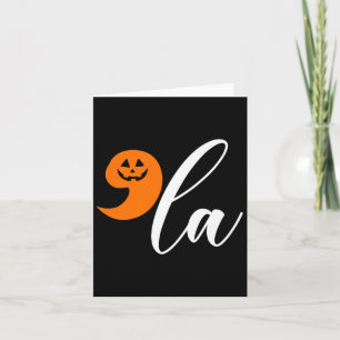 Halloween Comma La Funny Pumpkin Kamala Harris Pre Karte