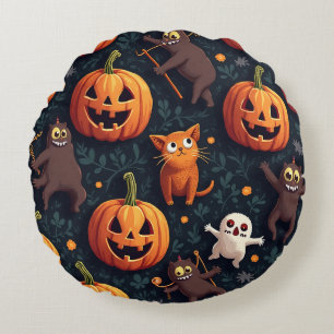 Halloween-Concept-Kissen Rundes Kissen