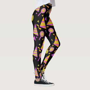 Halloween Confetti Bright Leggings