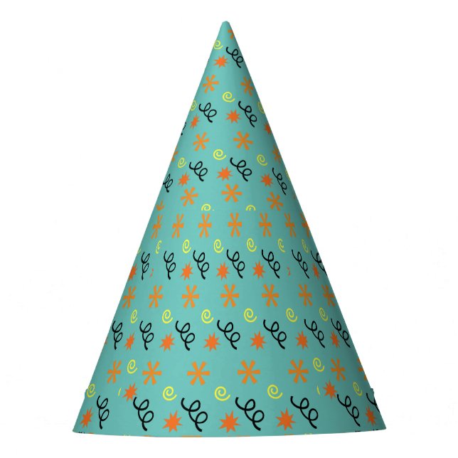 Halloween Confetti Partyhütchen (Vorderseite)
