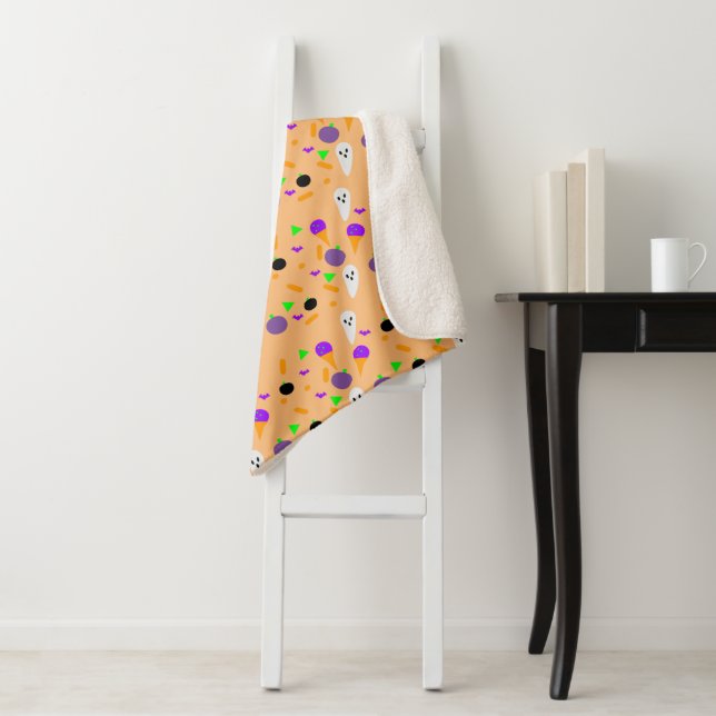 Halloween Confetti Sprinkles Ghost Eiscreme Neon Sherpadecke (Beispiel)