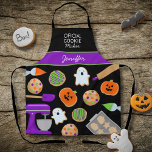 HALLOWEEN COOKIES All-over-Print-Schürze Schürze<br><div class="desc">Niedliche Halbwaschkekse für den perfekten Bäcker</div>