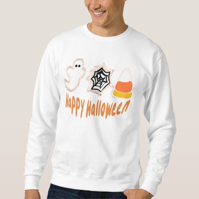 Halloween Cookies Bäckerchen Sweatshirt (Vorderseite)