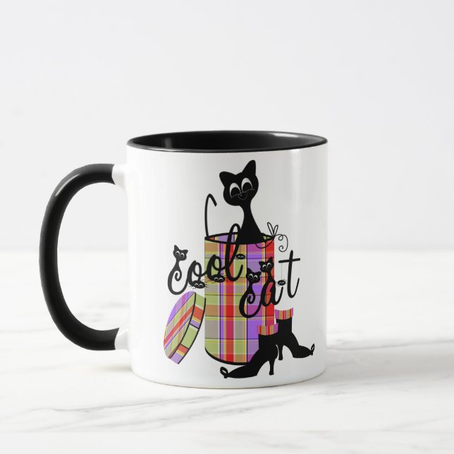 Halloween Cool Cat Tasse (Links)