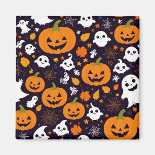 Halloween Cool Gruselig Bunt Retro Funky Magnet