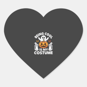 Halloween Cool Sein Ist Mein Kostüm Geist Design Herz-Aufkleber