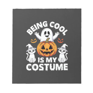 Halloween cool zu sein ist mein Kostüm-Geister-Des Notizblock
