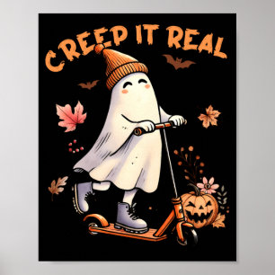 Halloween Cooler Geist Fahrender S Kid Mädchen Jun Poster