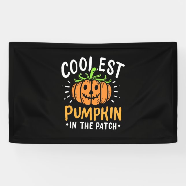 Halloween Cooler Kürbis Banner (Horizontal)