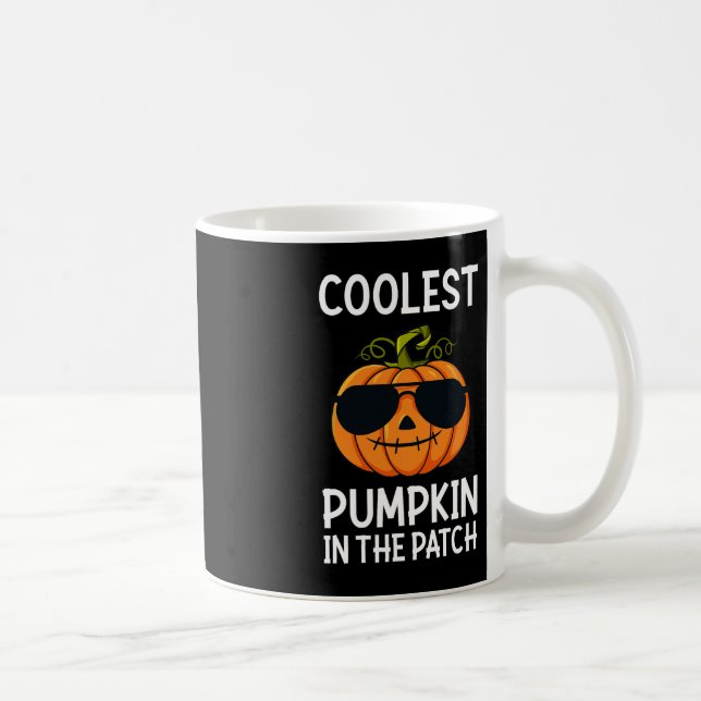 Halloween Cooler Kürbis in die Patchboys-Girls Kaffeetasse (Rechts)