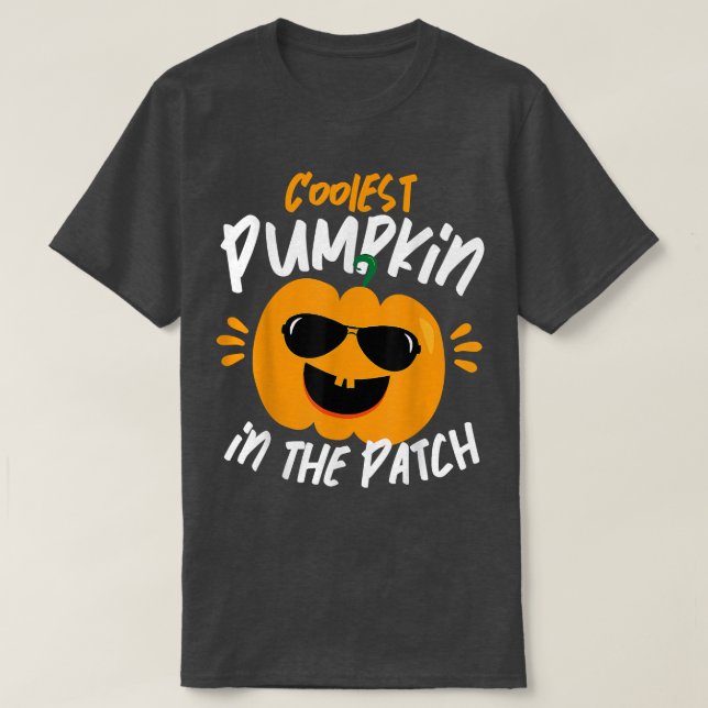 Halloween Cooler Kürbis in die Patchboys-Girls T-Shirt (Design vorne)