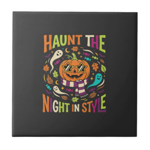 Halloween Cooler Kürbiskopf Fliese