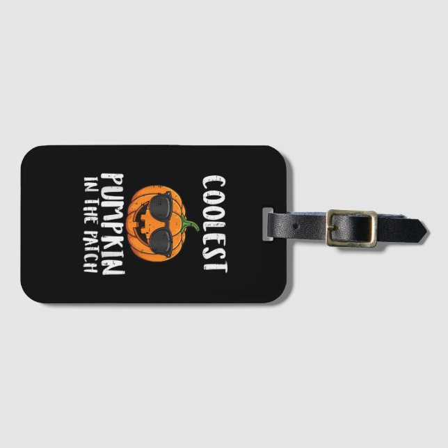 Halloween Coolste Kürbis-Patch-Kostüm Männer Junge Gepäckanhänger (Vorderseite (Horizontal))