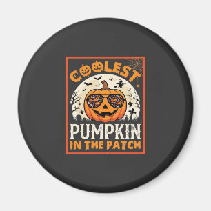 Halloween Coolste Sonnenbrille Kürbis im Patch Magnet