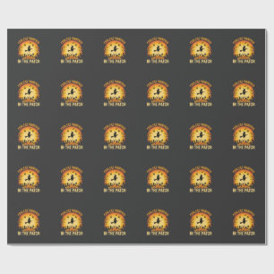 Halloween Coolster Kürbis im Patch Hexen Design Geschenkpapier
