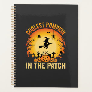 Halloween Coolster Kürbis im Patch Hexen Design Planer