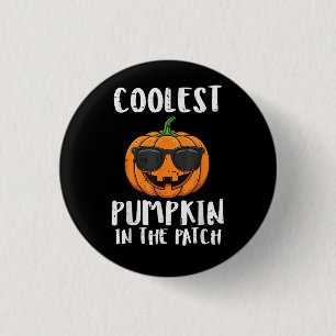 Halloween Coolster Kürbis-Patch-Kostüm Männer Jung Button