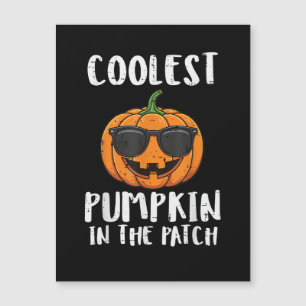 Halloween Coolster Kürbis-Patch-Kostüm Männer Jung Magnetkarte