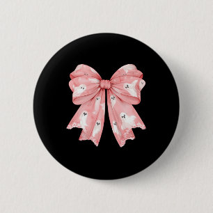 Halloween Coquette Ghost Bow Niedlich Girly Soft G Button