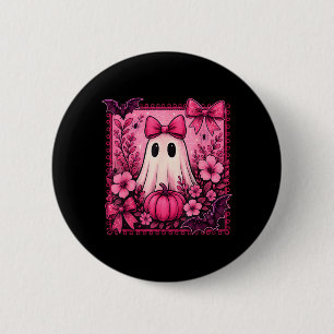 Halloween Coquette Schleife Süßer Geist Florales M Button