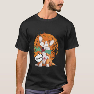 Halloween Corgi Dog Zombie T-Shirt