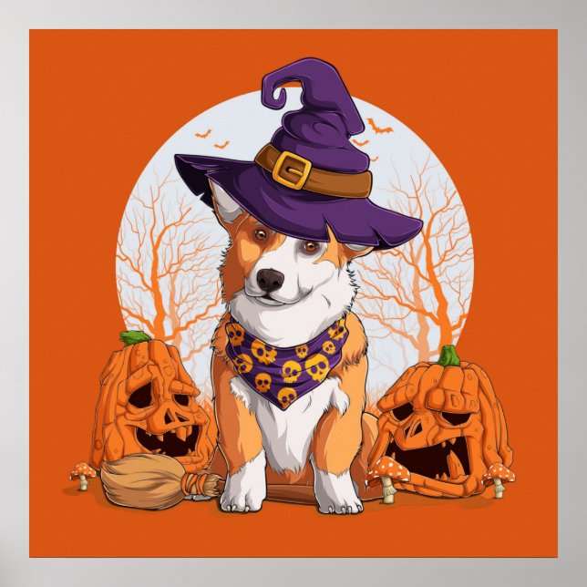 Halloween Corgi Poster (Vorne)