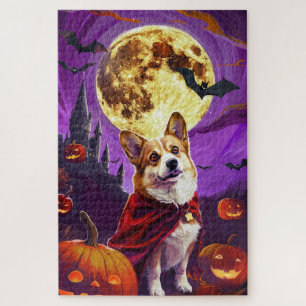 Halloween Corgi Vampir-Kürbisse Gruselig
