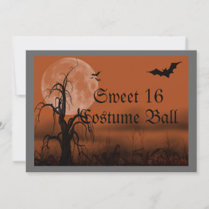 Halloween Costume Ball 16 . Geburtstag Einladung