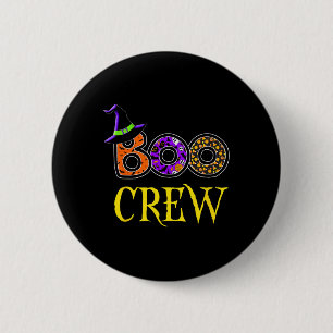 Halloween Costume Boo Crew Button