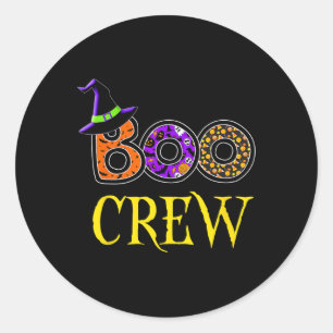 Halloween Costume Boo Crew Runder Aufkleber