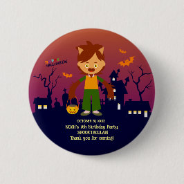 Halloween Costume Boy Geburtstagsparty Button