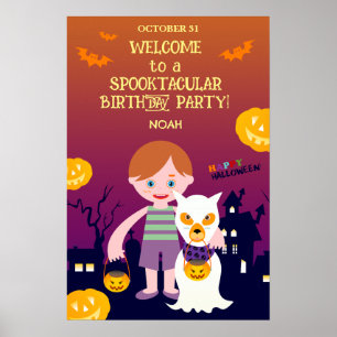 Halloween Costume Boy Geburtstagsparty Poster