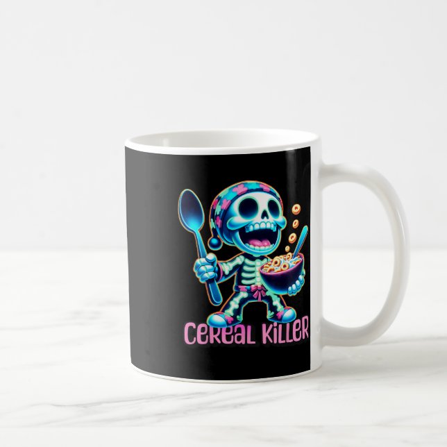 Halloween Costume Cereal Killer Funny Breakfast Ce Kaffeetasse (Rechts)
