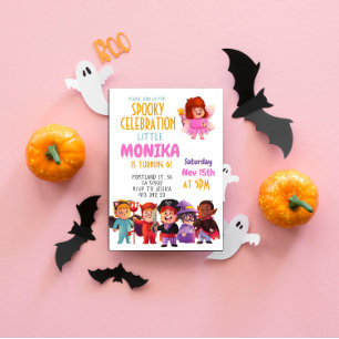 Halloween Costume fête Anniversaire Invitation