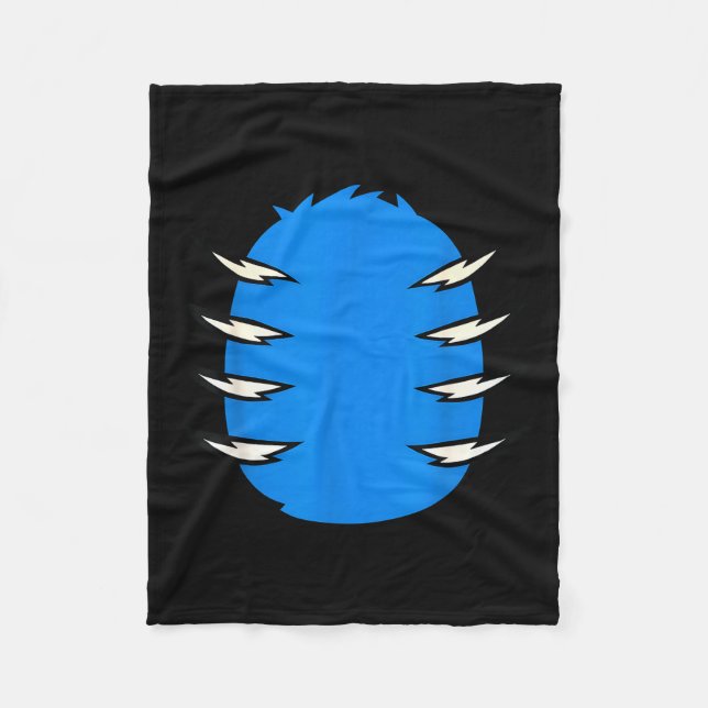 Halloween Costume Funny Blue Tiger Diy Group Match Fleecedecke (Vorderseite)