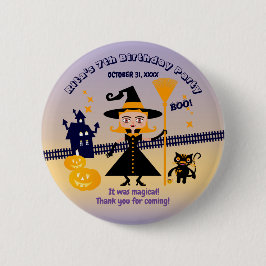 Halloween Costume Girl Witz Geburtstagsparty Button