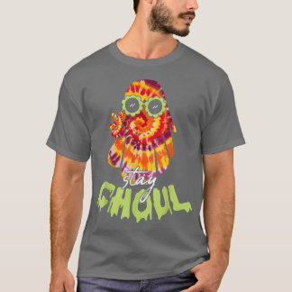 Halloween Costume Groovy Ghost Bleibe Ghoul Gefärb T-Shirt