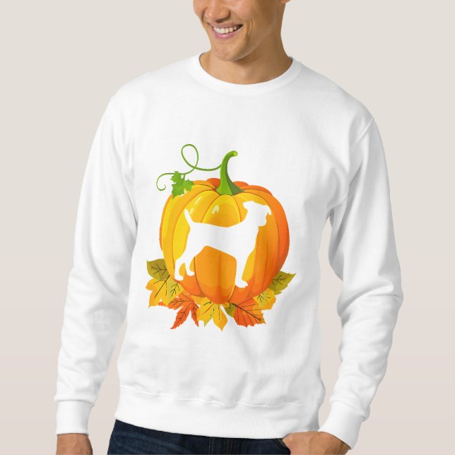 Halloween Costume Jack Russell Terrier Lover Retro Sweatshirt (Vorderseite)