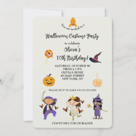 Halloween Costume Kindergeburtstag Party Einladung